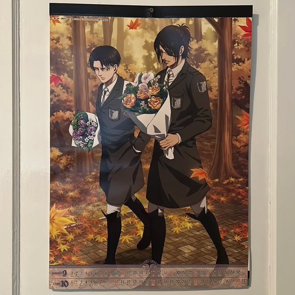 Attack on Titan Pull Out Poster Levi Ackerman and Hangi - Picture 1 of 4